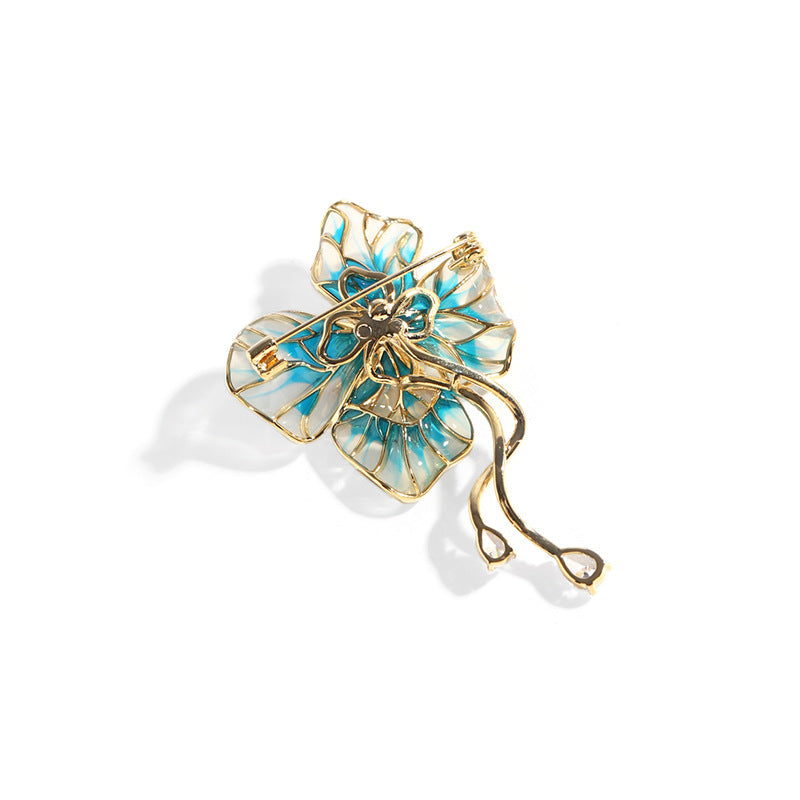 Bauhinia Enamel Bloom Brooch