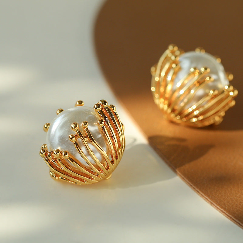 Bloom Pearl Studs