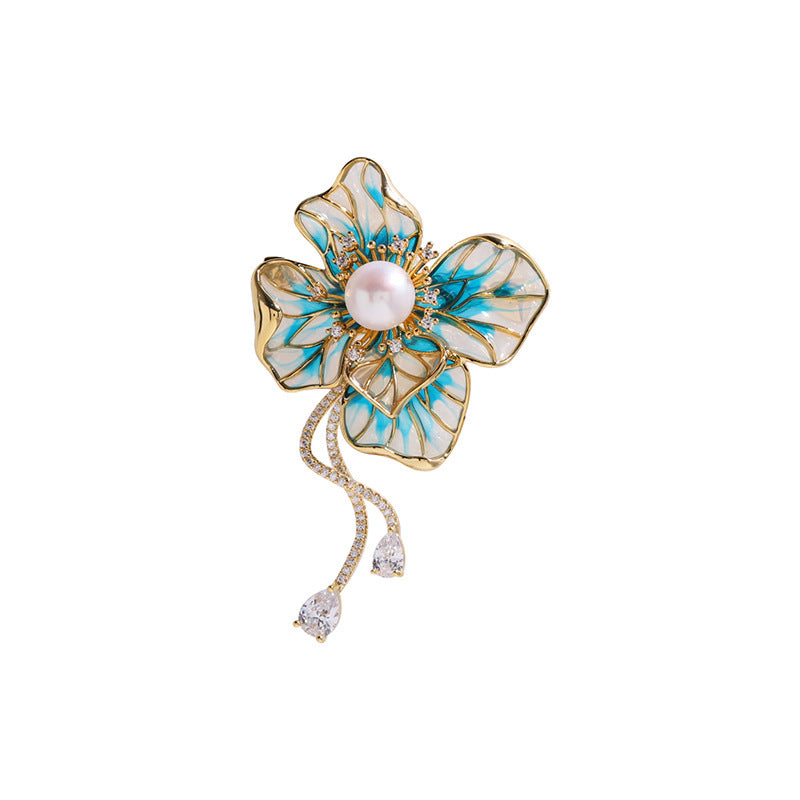 Bauhinia Enamel Bloom Brooch