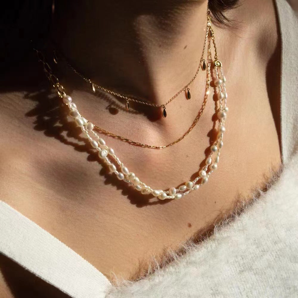 Teardrop Charm Chain Choker