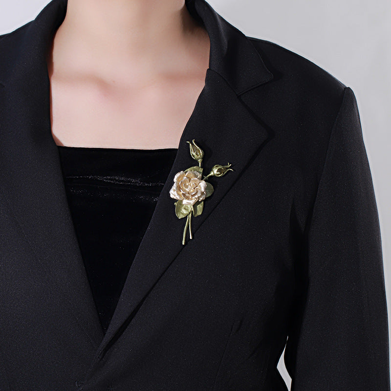 Champagne Rose Brooch