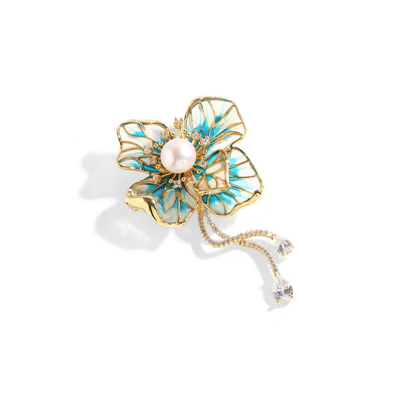 Bauhinia Enamel Bloom Brooch
