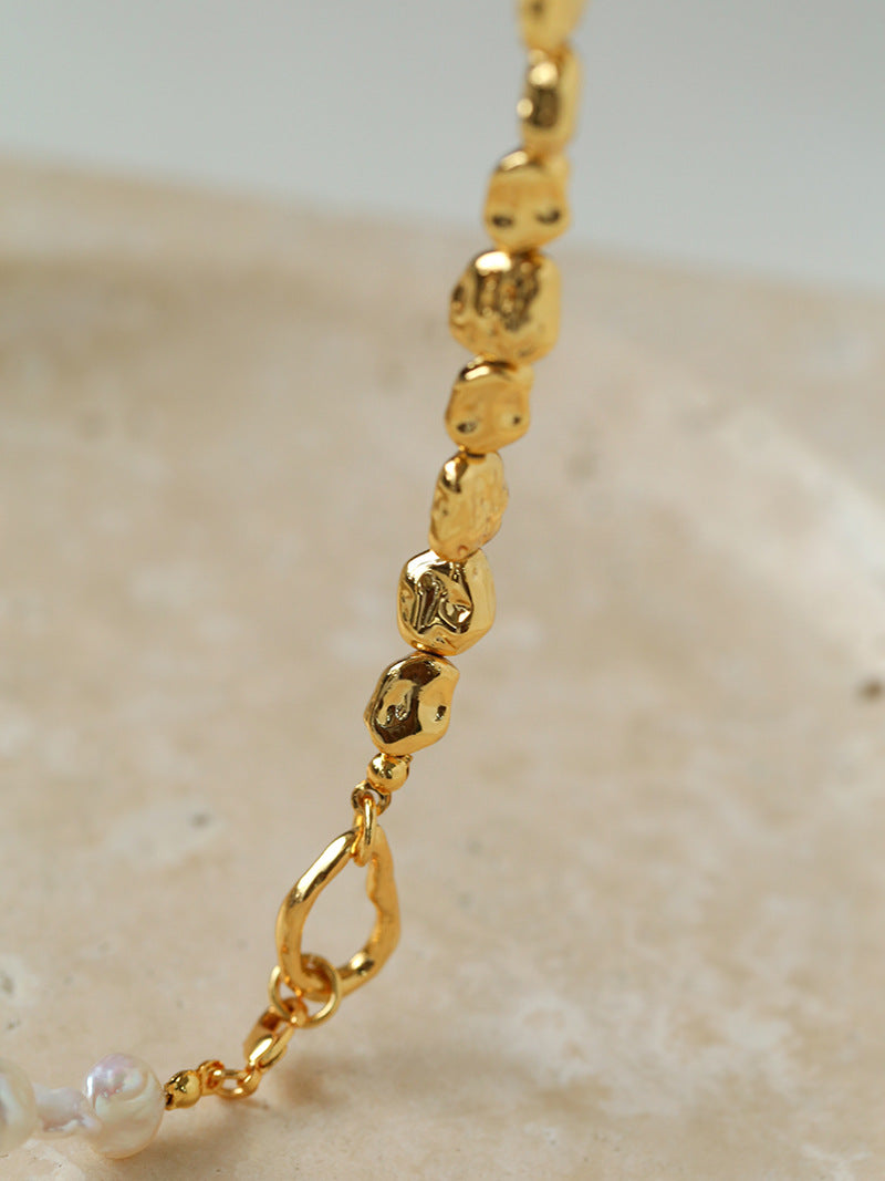 Petal Link Baroque Pearl Necklace