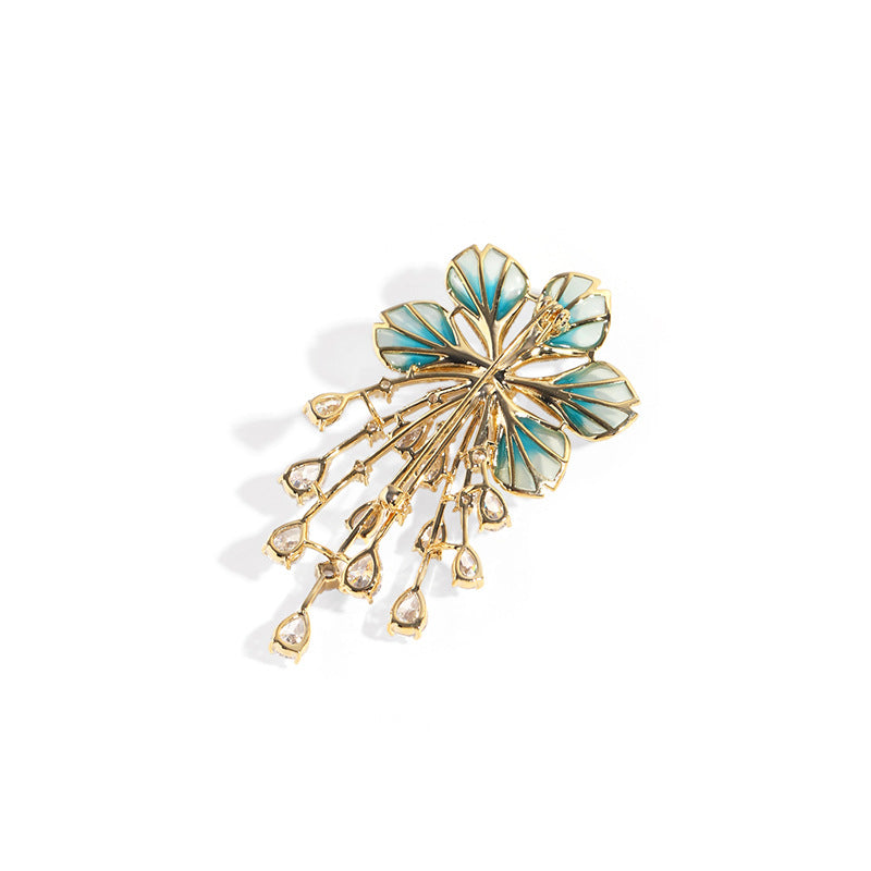 Bauhinia Pearl Brooch