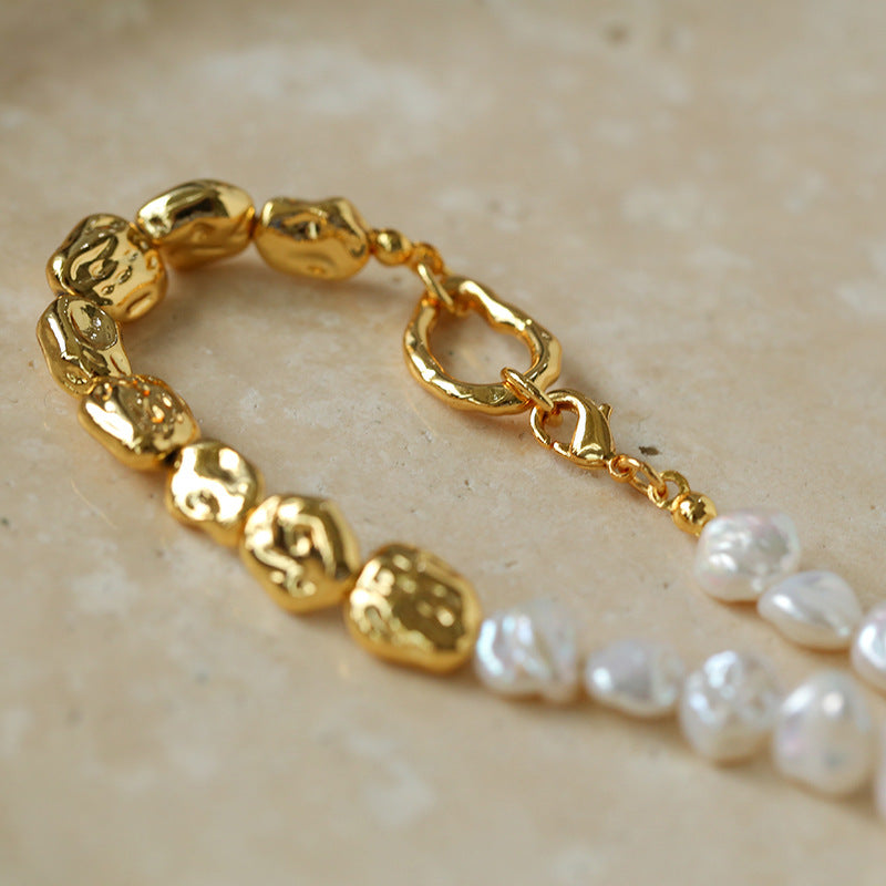 Petal Link Baroque Pearl Necklace