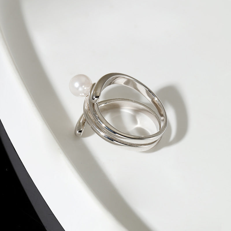 Luna Spiral Adjustable Ring