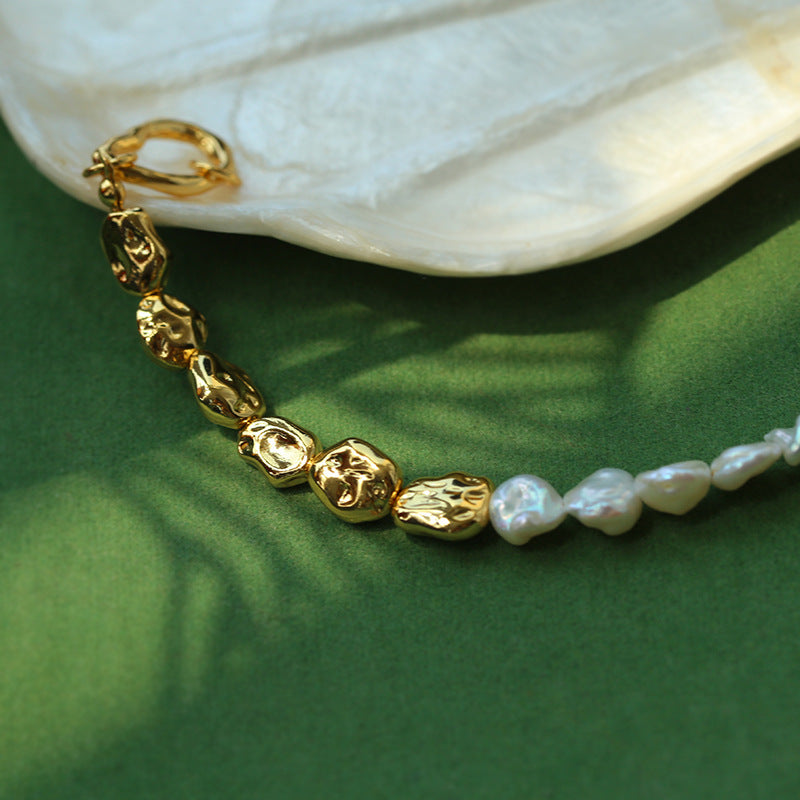 Petal Link Baroque Pearl Bracelet