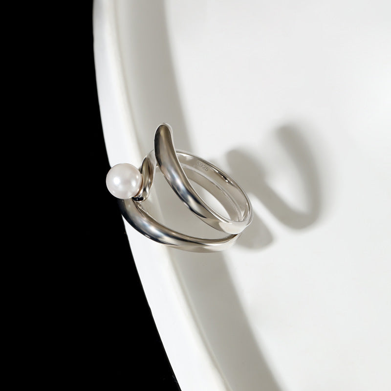 Luna Spiral Adjustable Ring