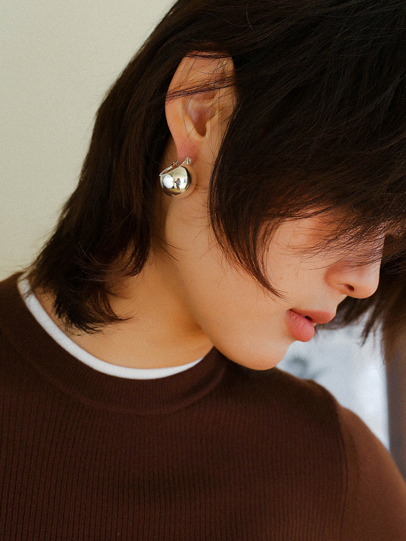 Halo Bell Dome Hoop Earrings
