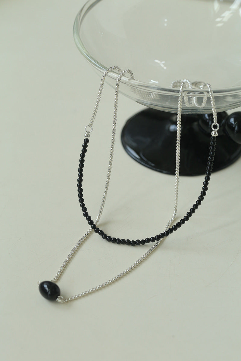 Eclipse Drop Long Necklace