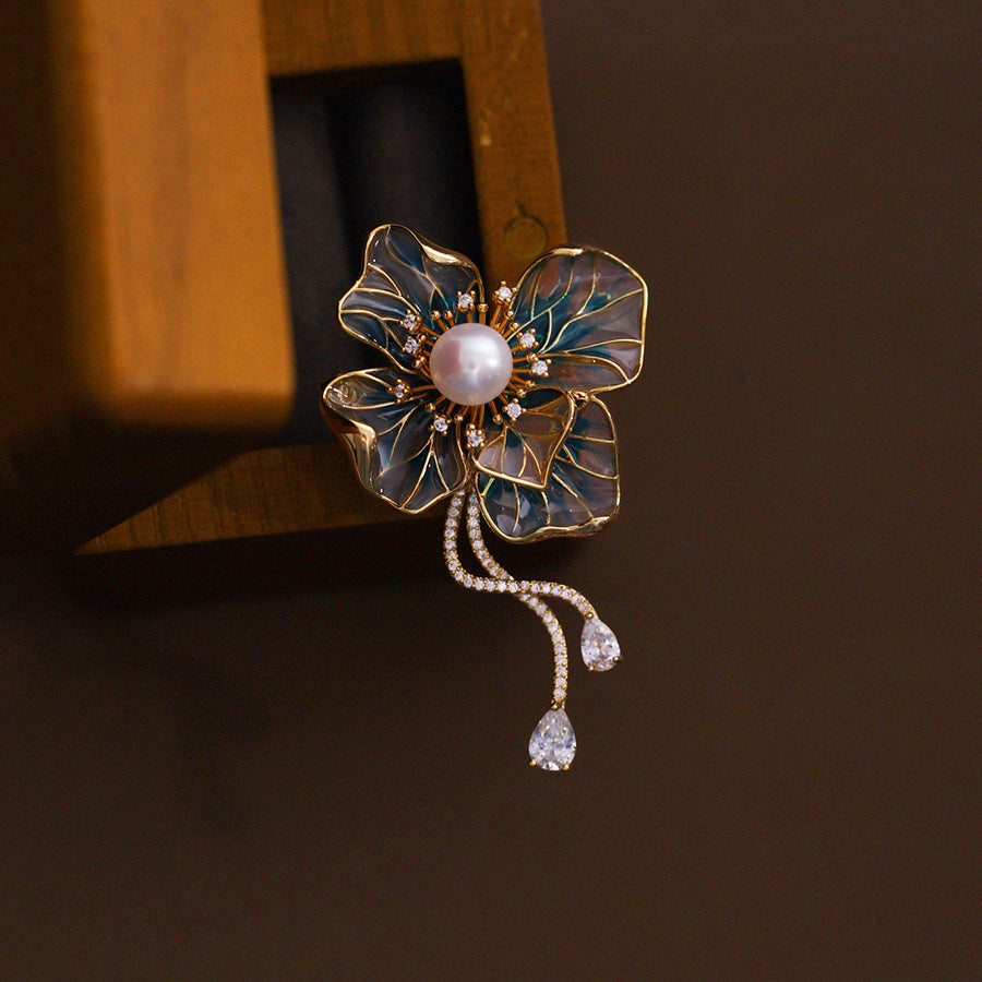 Bauhinia Enamel Bloom Brooch
