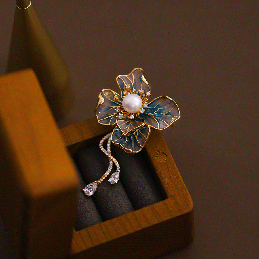 Bauhinia Enamel Bloom Brooch