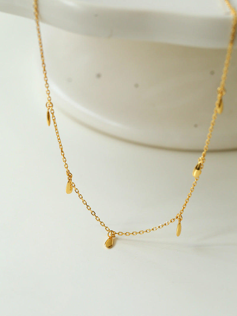 Teardrop Charm Chain Choker