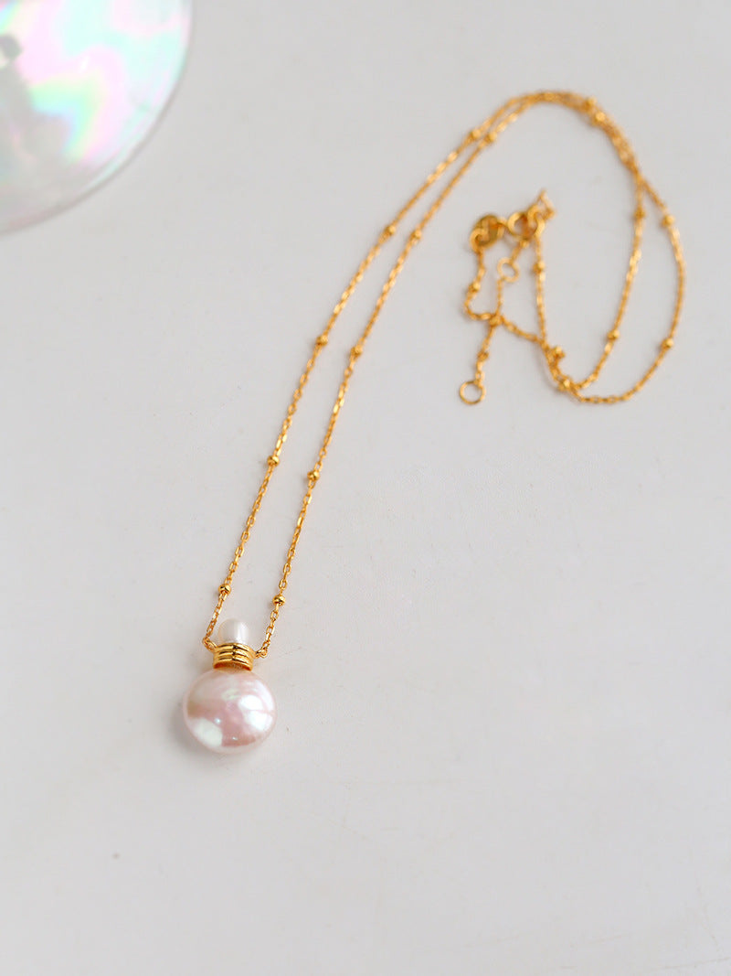 Baroque Pearl Perfume Pendant Necklace