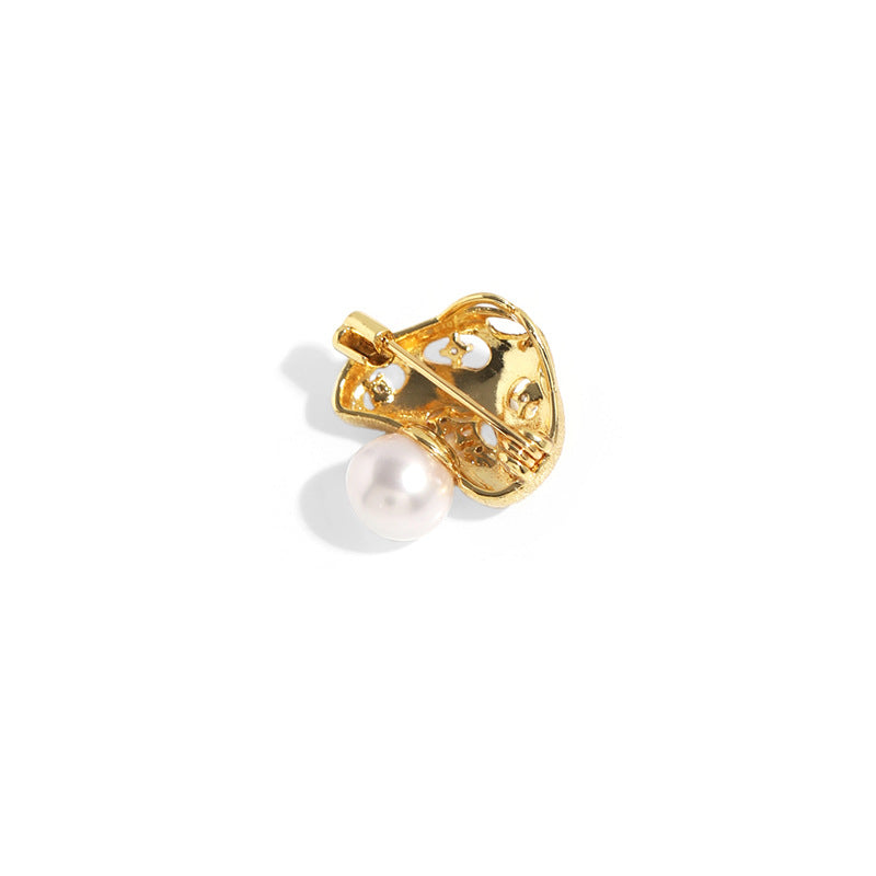 Mini Mushroom Brooch
