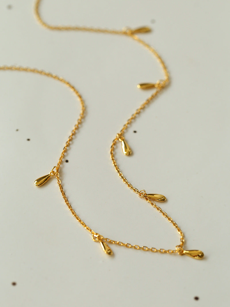 Teardrop Charm Chain Choker