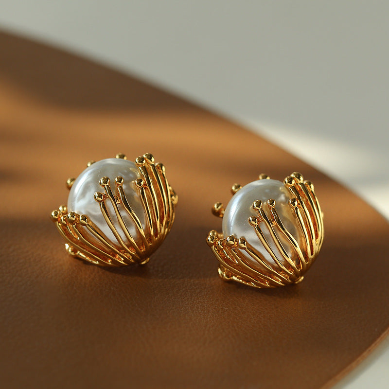Bloom Pearl Studs