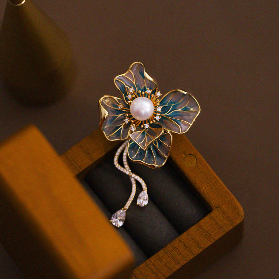 Bauhinia Enamel Bloom Brooch
