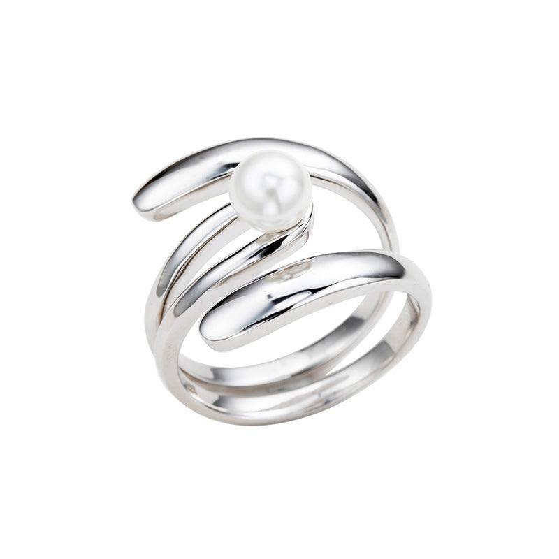 Luna Spiral Adjustable Ring