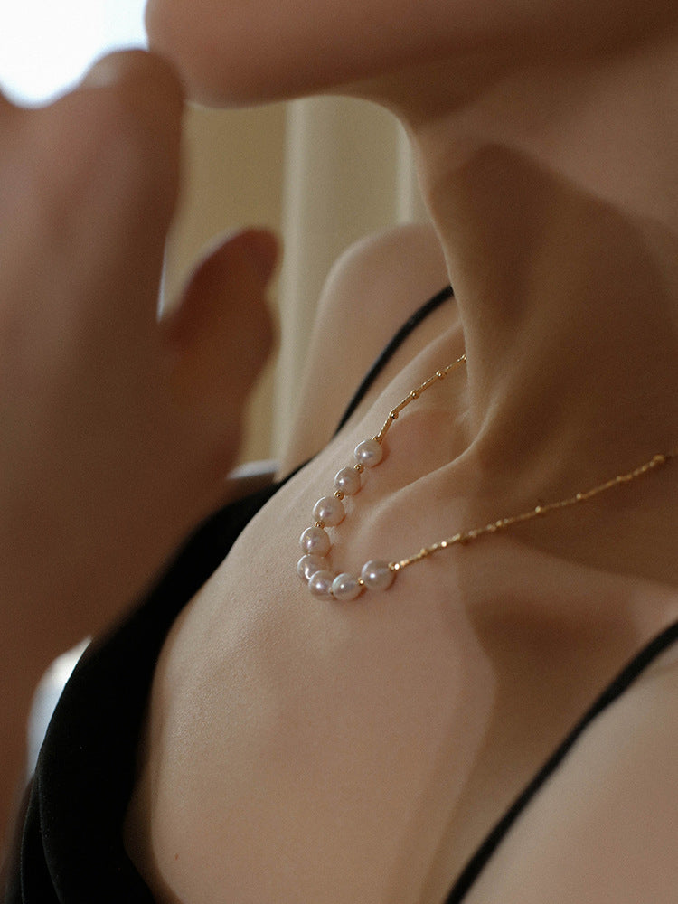 Baroque Pearl Twisted Chain Necklace