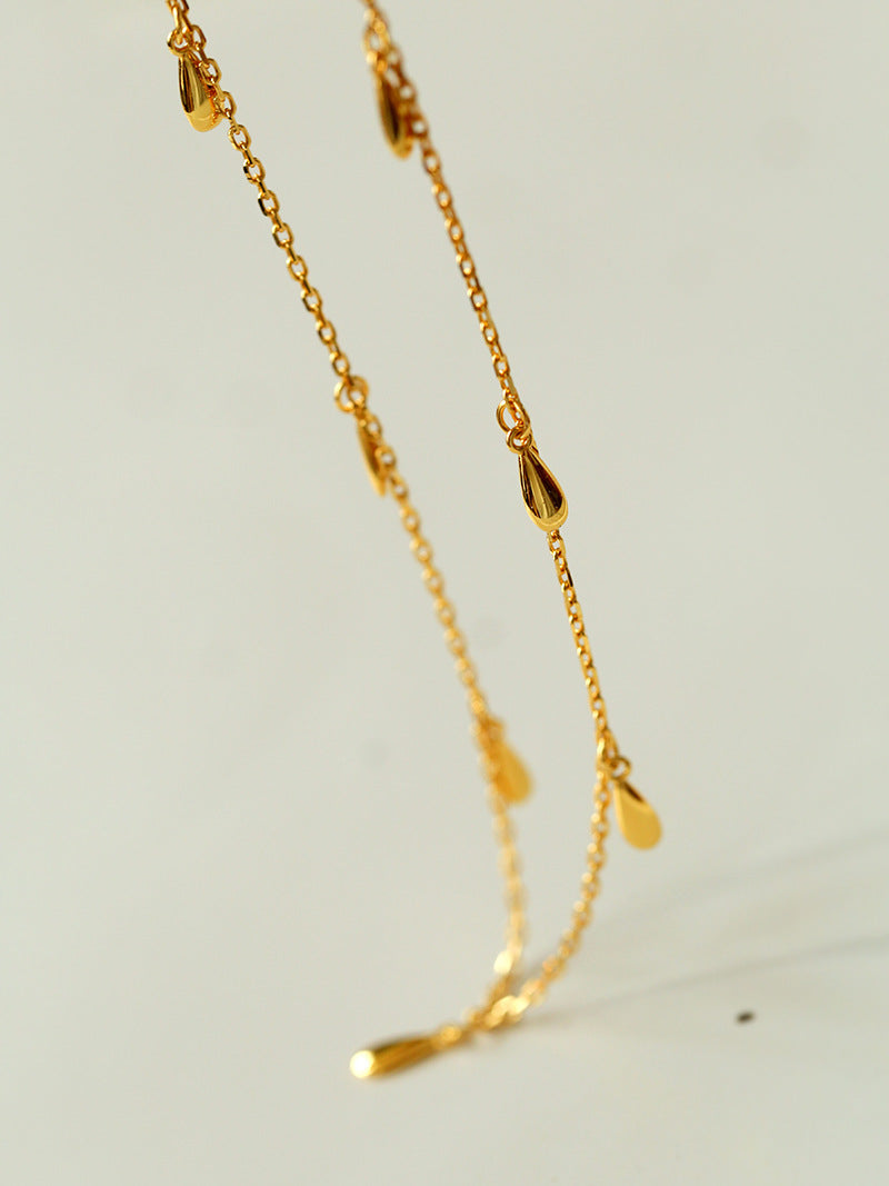 Teardrop Charm Chain Choker
