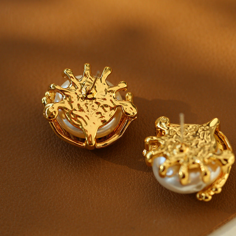 Bloom Pearl Studs