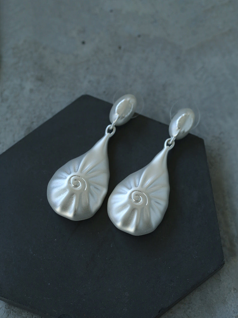 Spiral Shoreline Shell Earrings