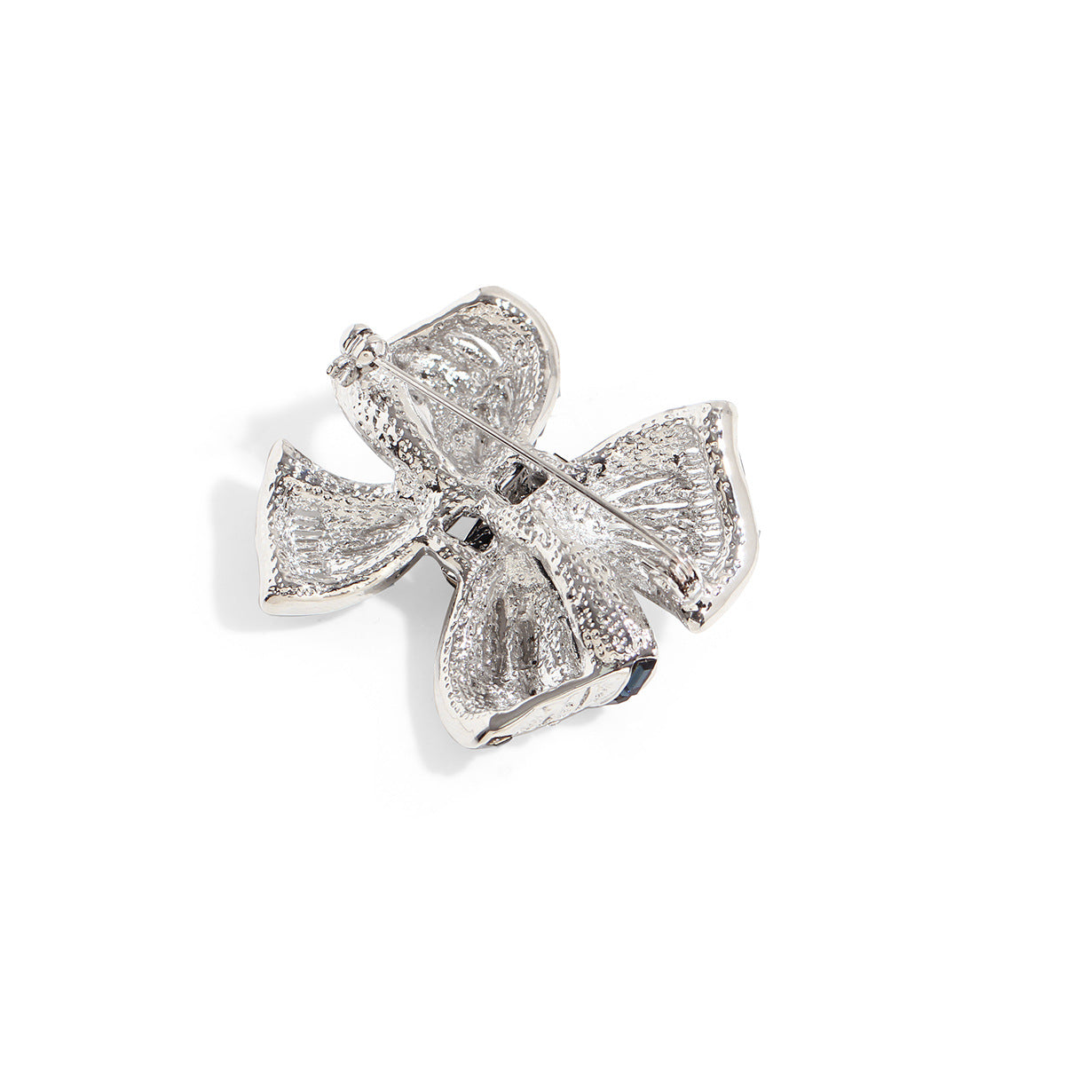 Crystal Bow Brooch