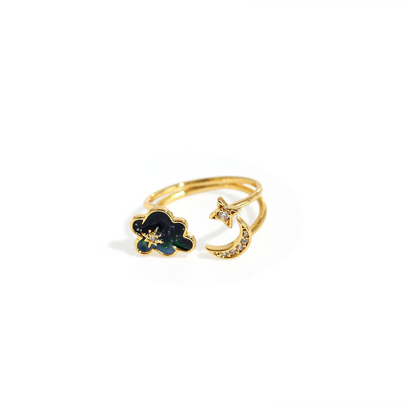 Galaxy Cloud Adjustable Ring
