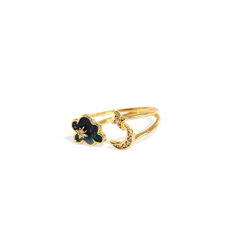 Galaxy Cloud Adjustable Ring