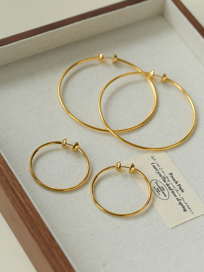 Classic Bold Hoop Earrings