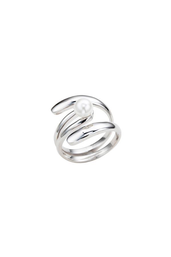 Luna Spiral Adjustable Ring