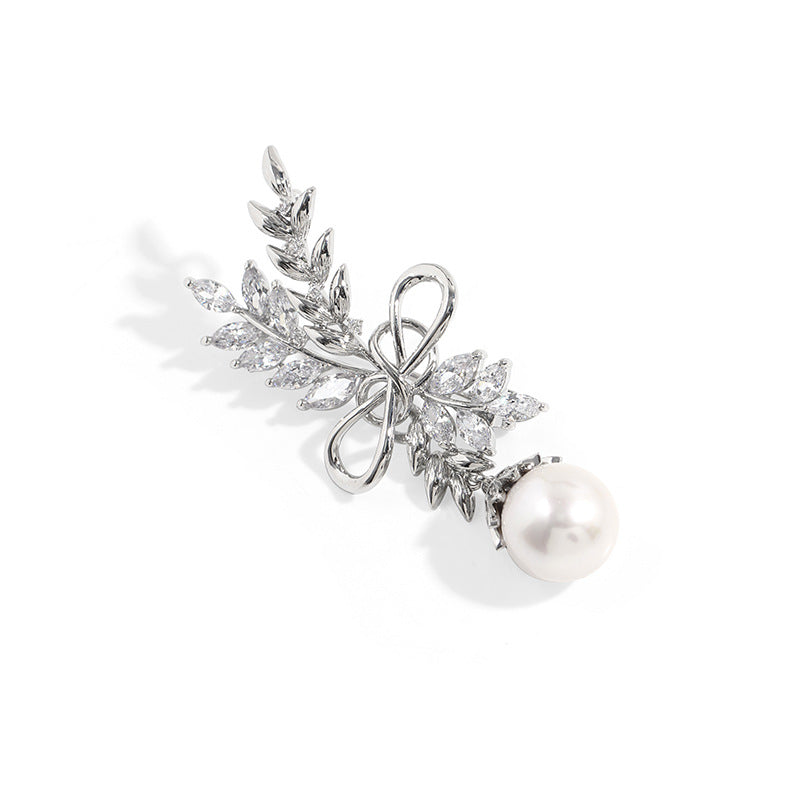 Wheat Sheaf Pearl Brooch