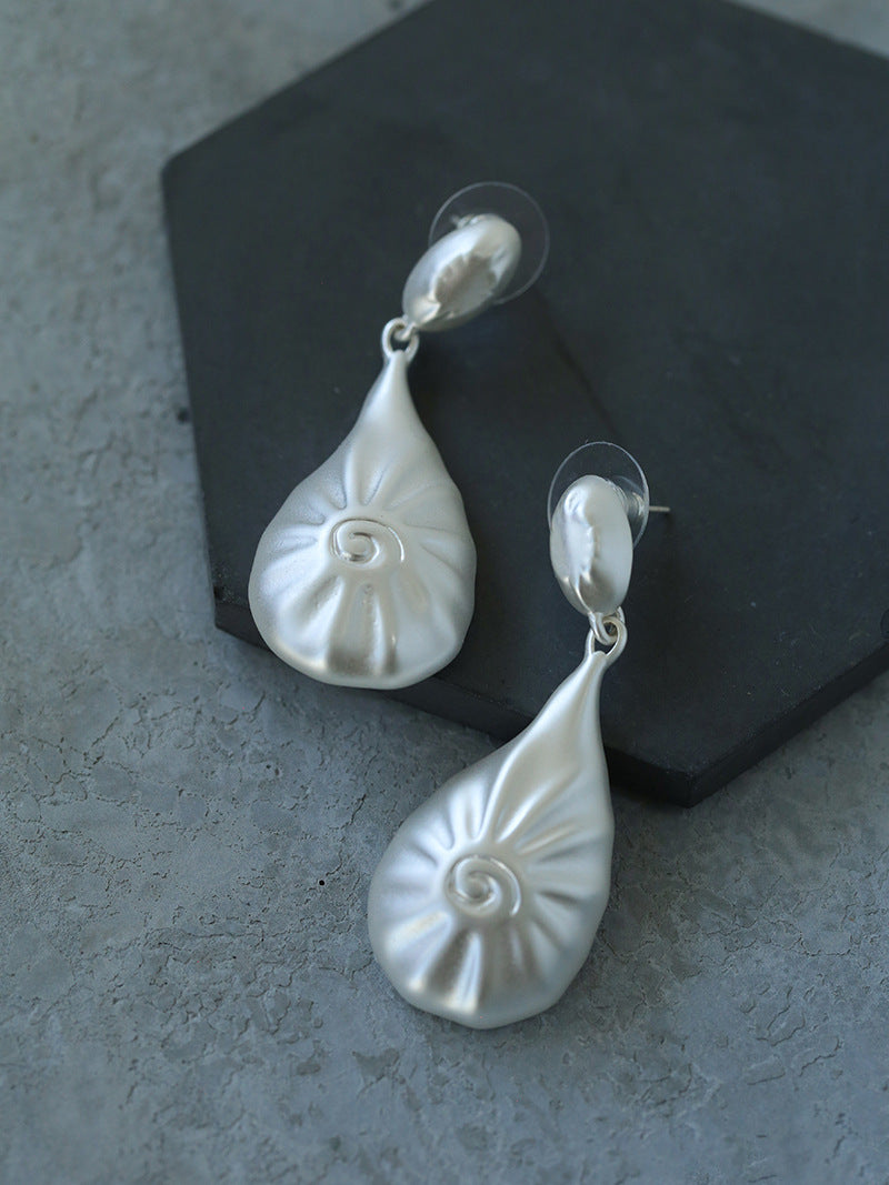 Spiral Shoreline Shell Earrings