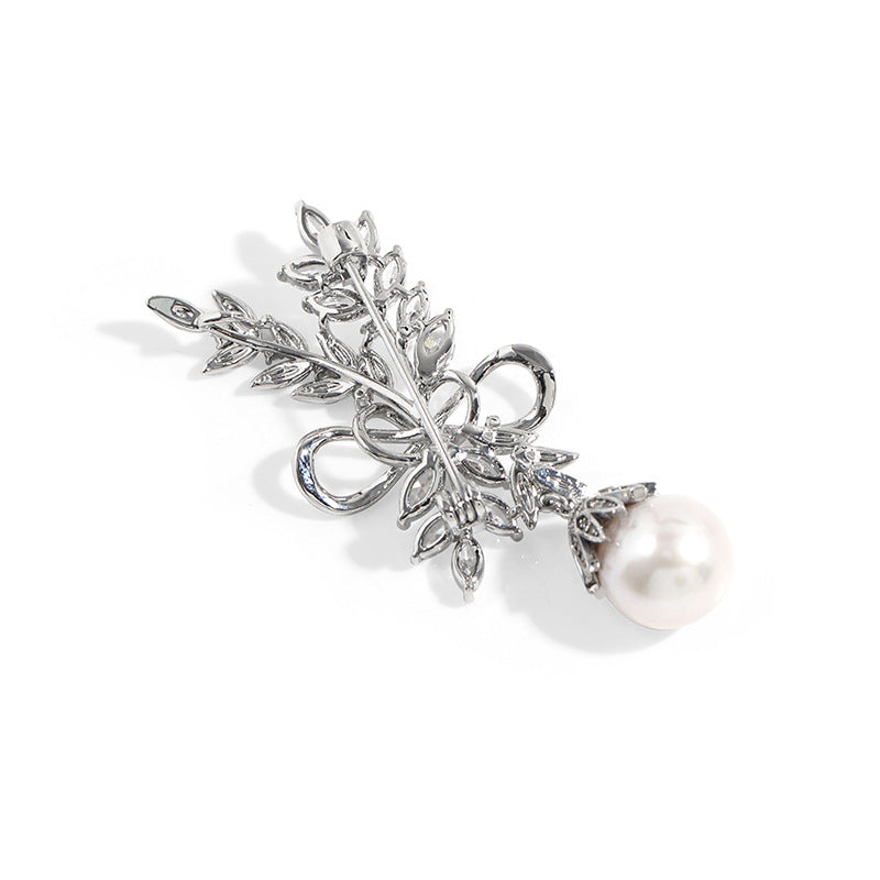 Wheat Sheaf Pearl Brooch