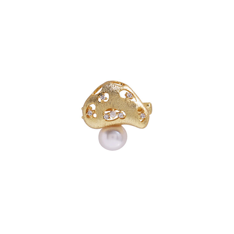 Mini Mushroom Brooch