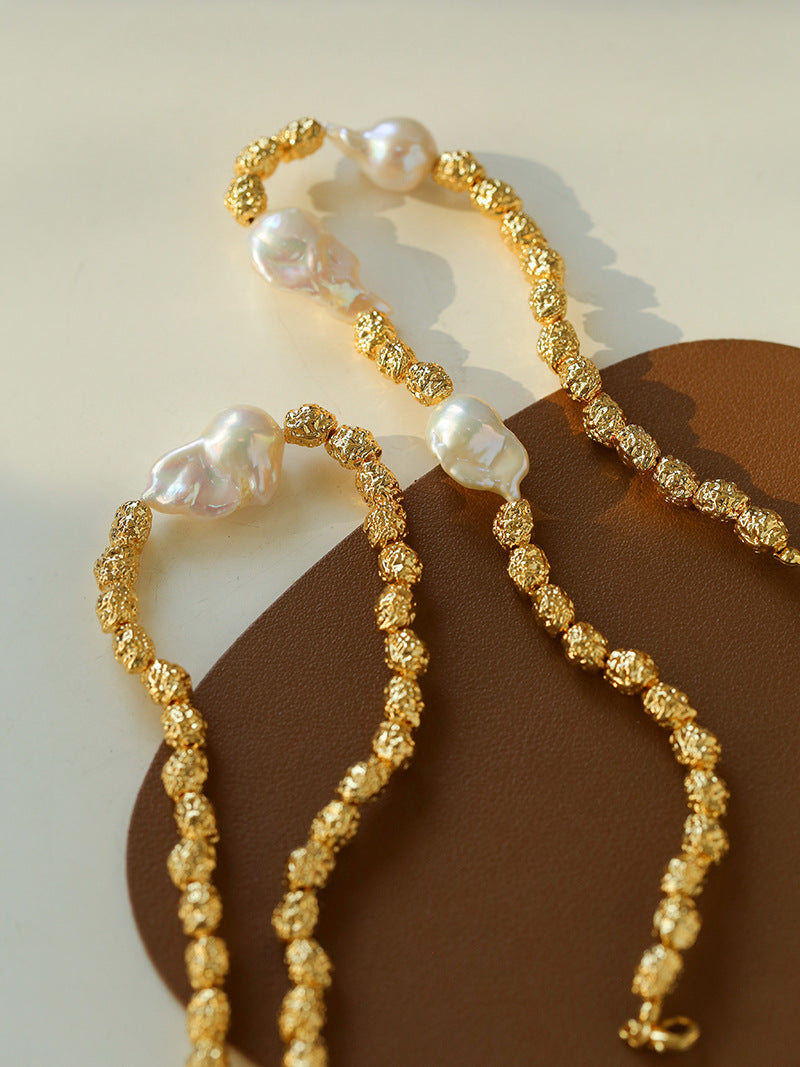 Statement Baroque Pearl Necklace