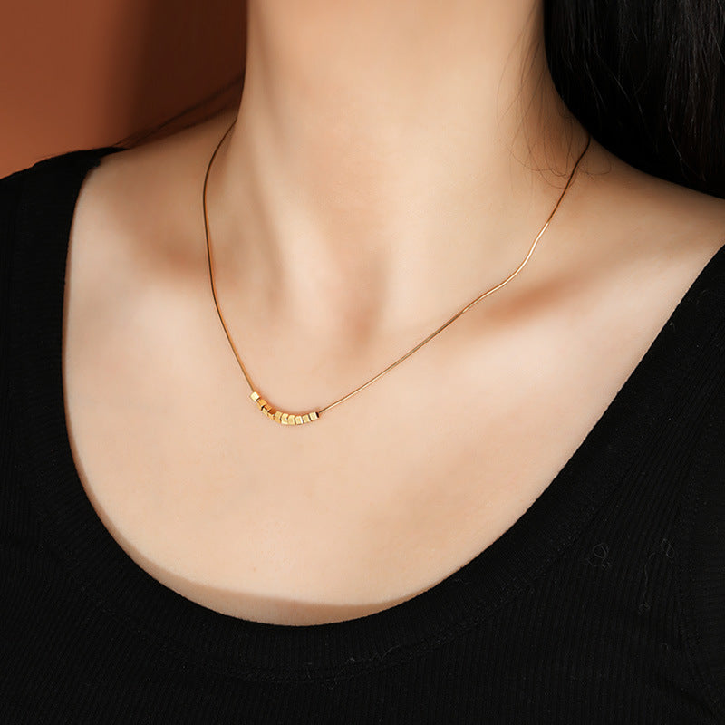 Golden Blocks Necklace