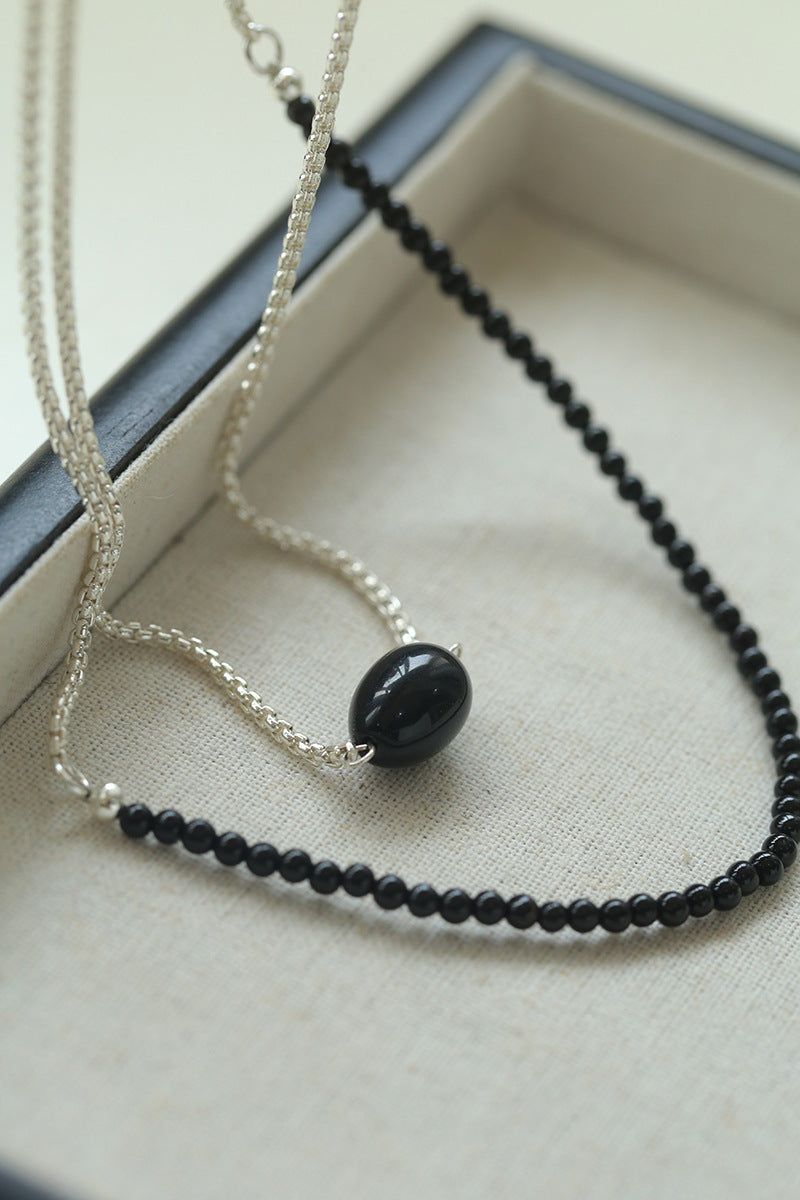 Eclipse Drop Long Necklace