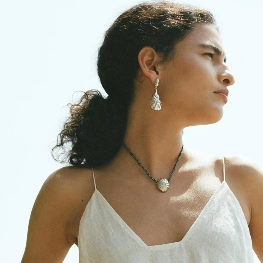 Spiral Shoreline Shell Earrings