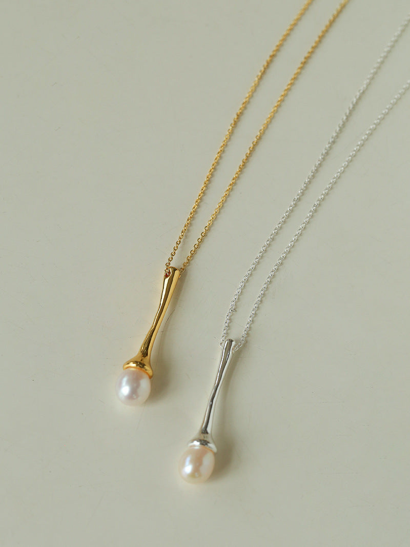 Teardrop Pearl Double-Layer Wrap Long Necklace