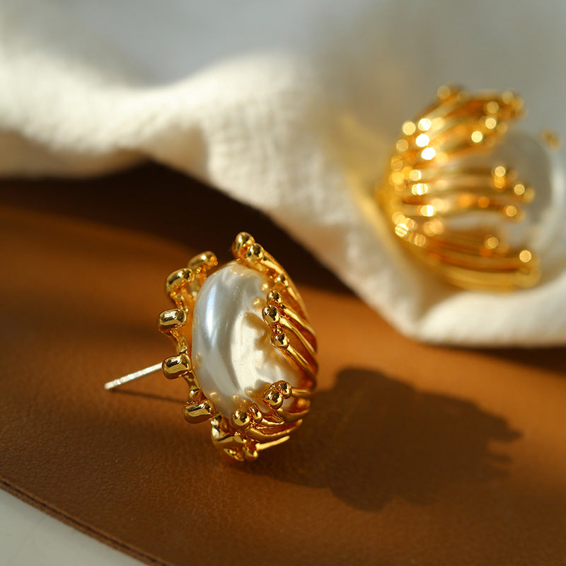 Bloom Pearl Studs