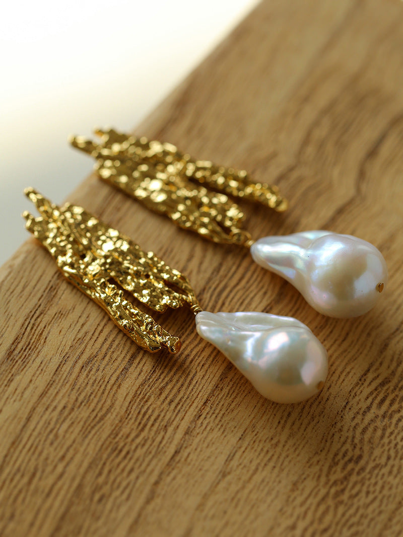 Lava Muse Baroque Pearl Earrings