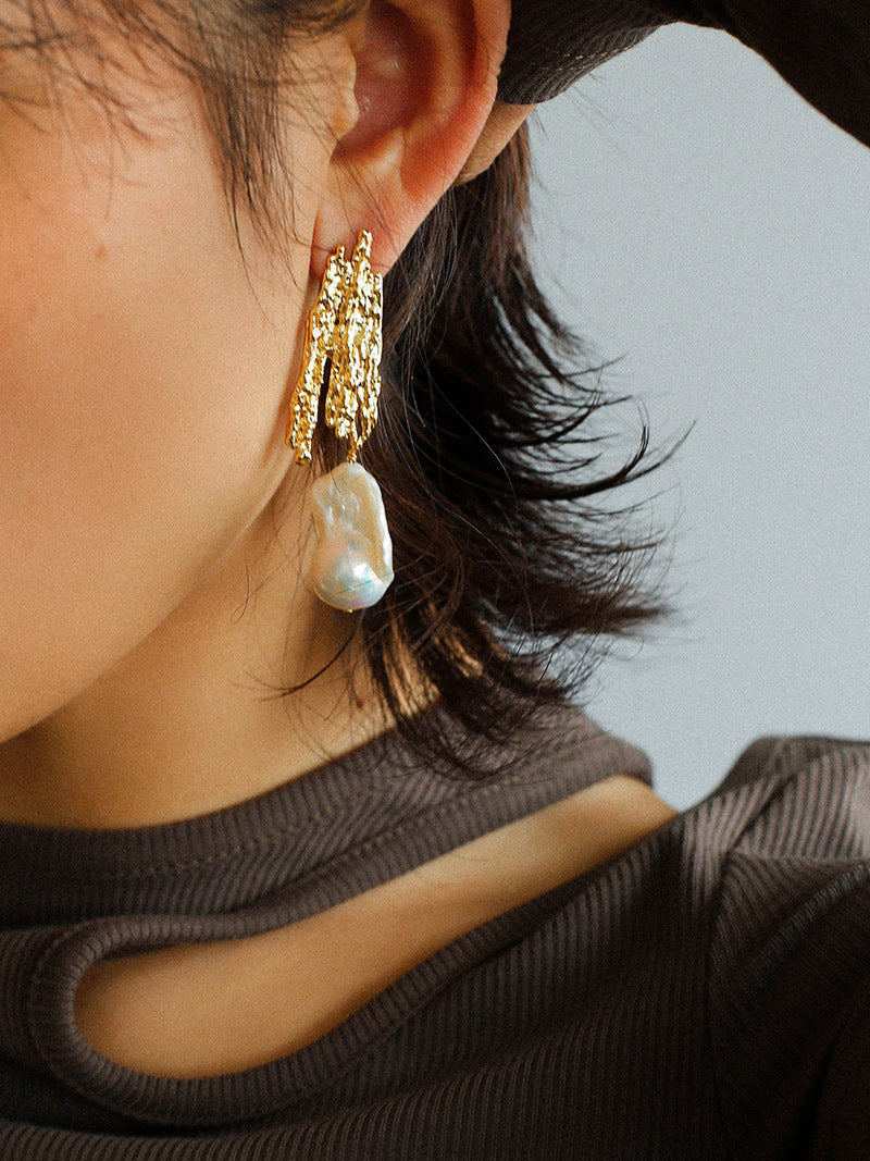 Lava Muse Baroque Pearl Earrings