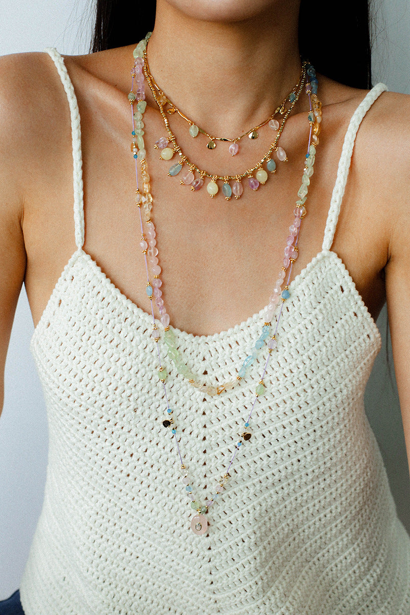 Color Pop Natural Stone Necklace