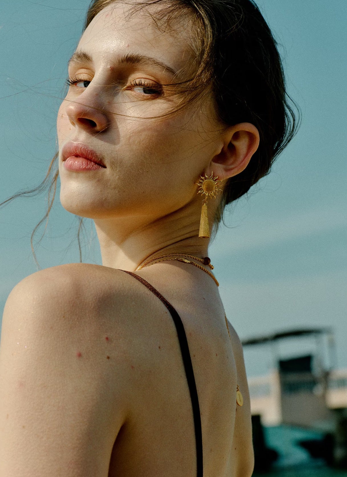 Solar Flare Drop Earrings