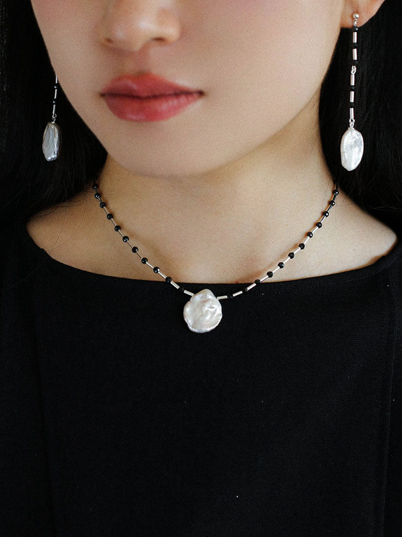 Luna Petal Baroque Pearl Choker