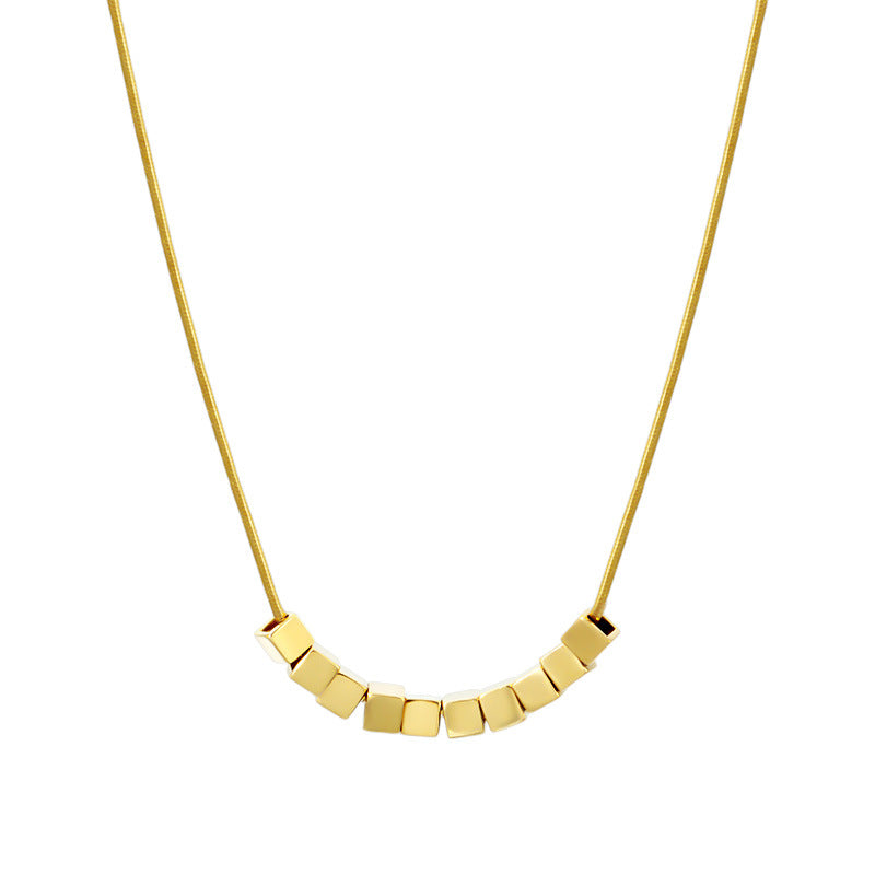 Golden Blocks Necklace