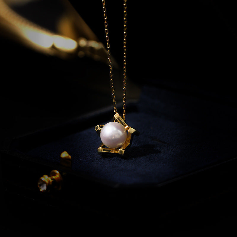 Starlight Pearl Pendant Necklace