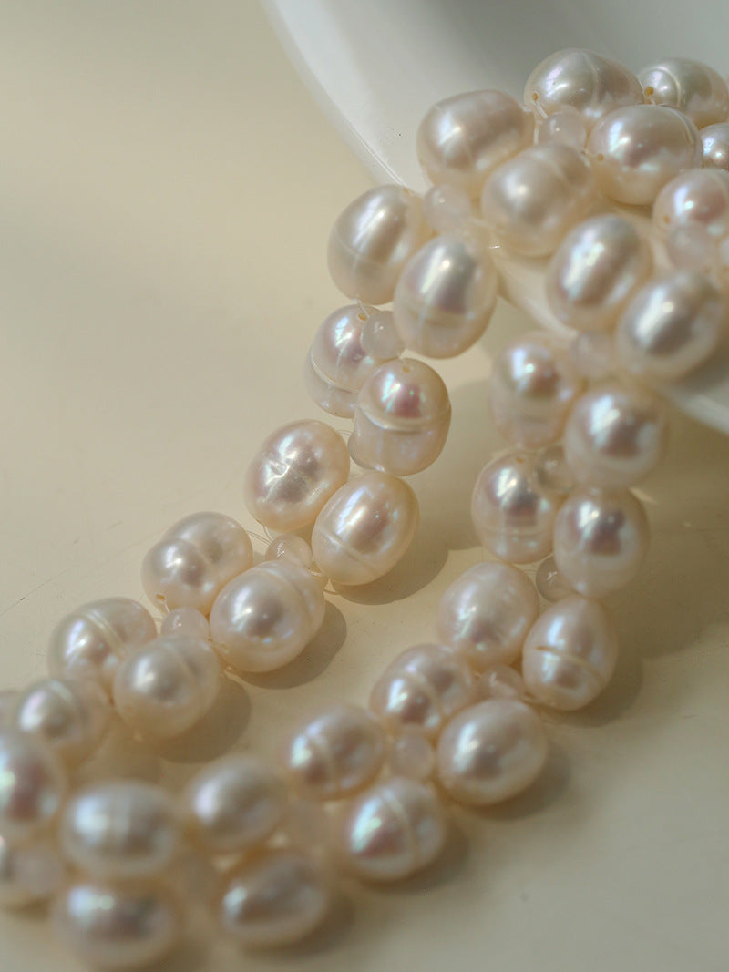 Woven Double-Layer Pearl Necklace